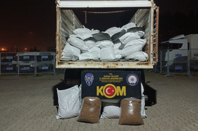 Tırdan 4 ton kaçak tütün ele geçirildi