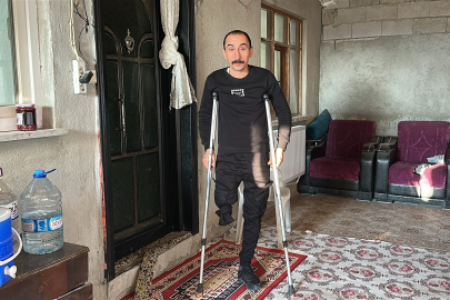 Kızı için yeniden ayağa kalktı, protez bacağına kavuştu