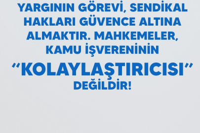 "Mahkemeler, kamu işvereninin kolaylaştırıcısı değildir"