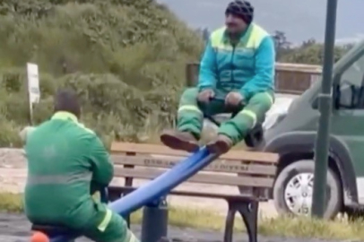 Bursa'da temizlik işçilerinin samimi anları gündem oldu