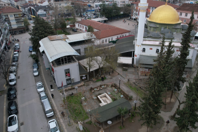 İhsaniye eski köy meydanı modern bir görünüme kavuşuyor