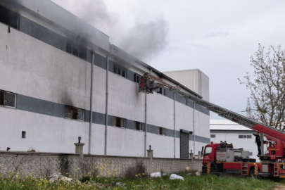Bursa'da mobilya fabrikasında korkutan yangın