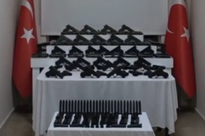 Kaçak silah operasyonu: 91 tabanca ele geçirildi