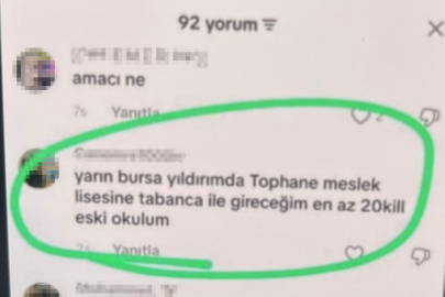 Bursa’da “sıra bende” paylaşımı yapan kişiye operasyon