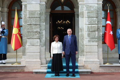 Cumhurbaşkanı Erdoğan, Kuzey Makedonya Cumhurbaşkanı Davkova ile görüştü