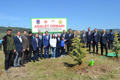 Bursa'da şehit infaz ve koruma memuru Cengiz Yiğit anısına hatıra ormanı