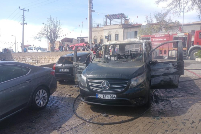 Nevşehir’de araç yangını: 3 araç hasar gördü