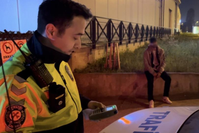 Bursa'da ehliyeti kaptırınca ağladı