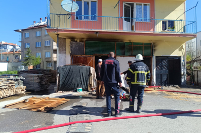 Depoda çıkan yangın büyümeden söndürüldü