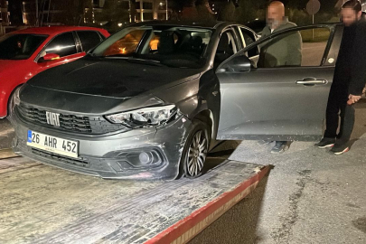 Lastikleri patlatılarak durdurulan araçtan uyuşturucu çıktı