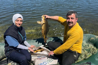Gölette kaçak avcılığa geçit yok: Yasa dışı ağ imha edildi