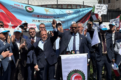 HAK-İŞ'ten Sudan ile dayanışma eylemi