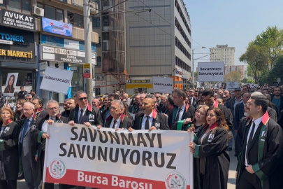 Bursa'da genç avukat için adalet yürüyüşü düzenlendi