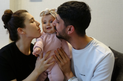Evlilik kredisiyle yuva kuran çift ilk çocuklarını kucağına aldı