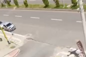 Dehşet anları cep telefonu kamerasına yansıdı