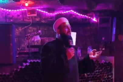 Eğlence mekanına girip ahireti anlattı