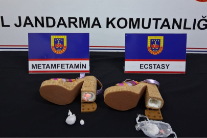 Kadın ayakkabısının topuğundan uyuşturucu çıktı