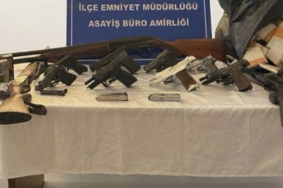 Silah operasyonunda cephanelik çıktı