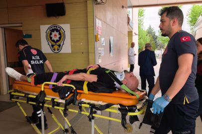 Bursa'da motosiklet sürücüsü kazada yaralandı
