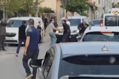 Bursa'da trafikte döner bıçaklı kavga...