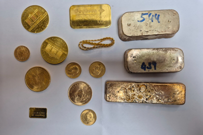 113 bin euro değerinde kaçak altın, komşuya takıldı