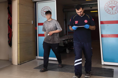 16 yaşındaki gencin parmağı koptu