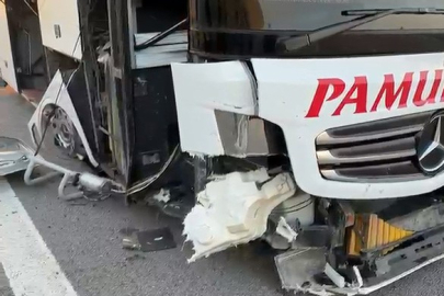 Bursa'da lastiği patlayan yolcu otobüsünde can pazarı