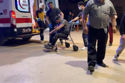 İnegöl’de direksiyon başında fenalaşınca kaza yaptı