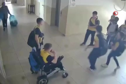 İnegöl’de öğretmen ve öğrencilerden örnek davranış