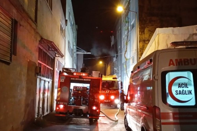 Bursa'da tekstil atölyesinde korkutan yangın