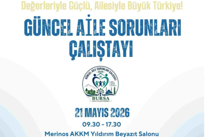 Bursa’da 'Güncel Aile Sorunları Çalıştayı' düzenlenecek