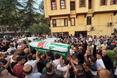 Bursa'da Ertuğ Toker son yolculuğuna uğurladı