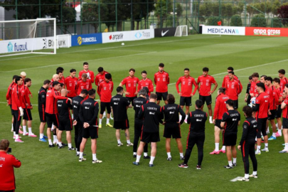 A Milli Futbol Takımı, Kuzey Makedonya maçı hazırlıklarını tamamladı