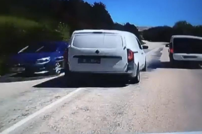 Bursa'da hatalı sollama yürekleri ağza getirdi
