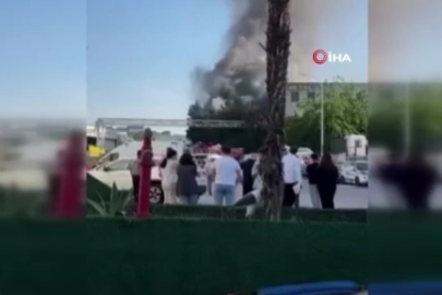 Bursa'da korkutan fabrika yangını
