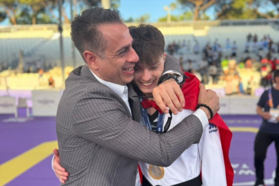 Milli taekwondocu Berkay Erer, Roma'da altın madalya kazandı