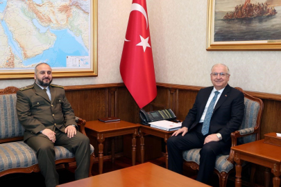 Bakan Güler, Suriyeli mevkidaşı Ebu Kasra ile görüştü