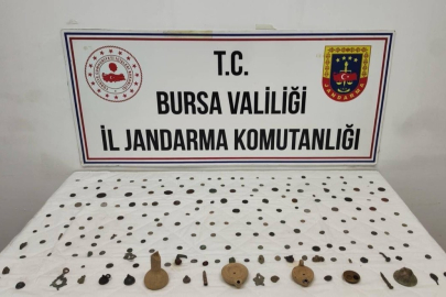 Bursa'da tarihi eser operasyonu: 202 parça ele geçirildi