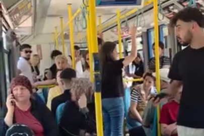 Metroda telefon tartışması! Yolcular araya girdi