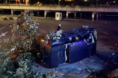 Bursa’da feci kaza: Takla atan otomobilde can pazarı