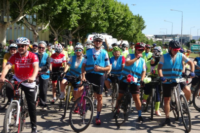 Bursa'da sağlıklı hayat için pedal çevirdiler