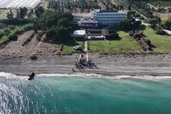 Tedavisi tamamlanan 3 deniz kaplumbağası yeniden denizle buluştu
