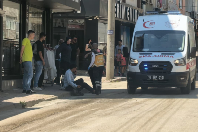 Bursa'da yere dökülen mazot kazaya sebebiyet verdi