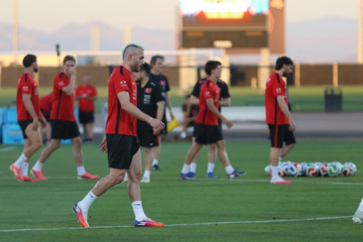 A Milli Futbol Takımı, ABD maçı hazırlıklarına devam etti