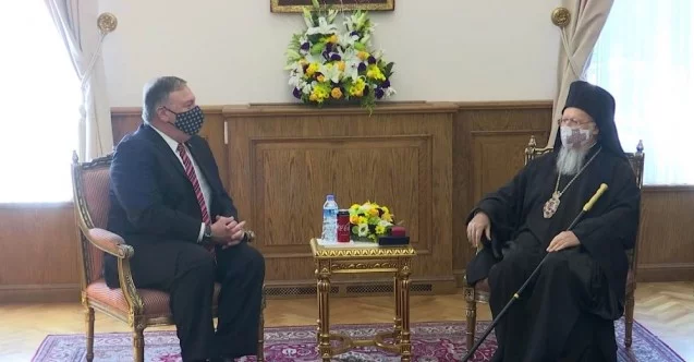 ABD  Dışişleri Bakanı Mike Pompeo, Patrik Bartholomeos ile görüştü