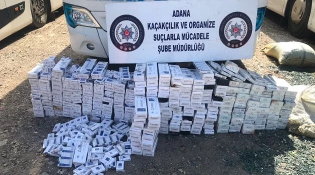 Adana’da 2 bin 530 paket kaçak sigara ele geçirildi