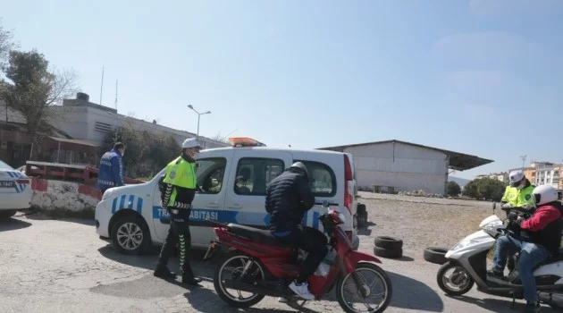 Akhisar’da denetlenen 120 motosikletten 86’sına ceza