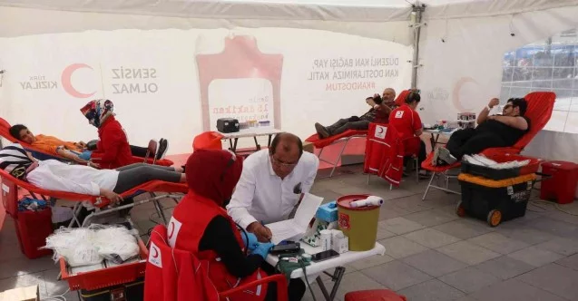 Aksaray’da Kızılay’ın “Kan Dostum” projesine destek devam ediyor