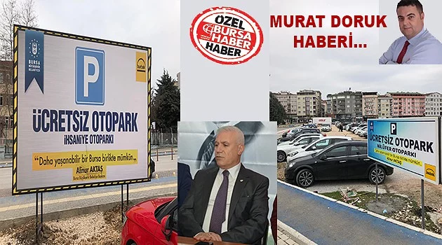 Aktaş'tan Nilüfer'e ücretsiz otopark