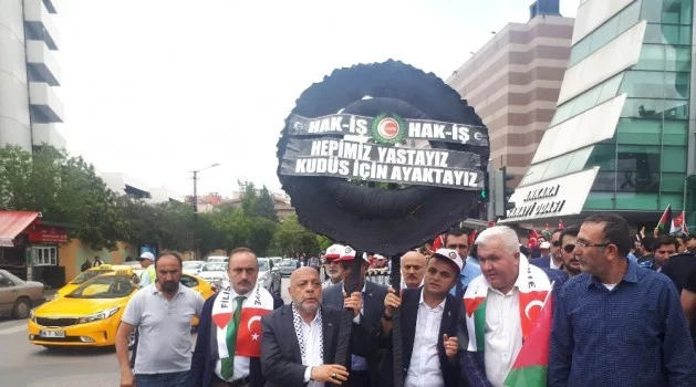 Ankara’da binlerce kişi İsrail ve ABD’yi protesto etti